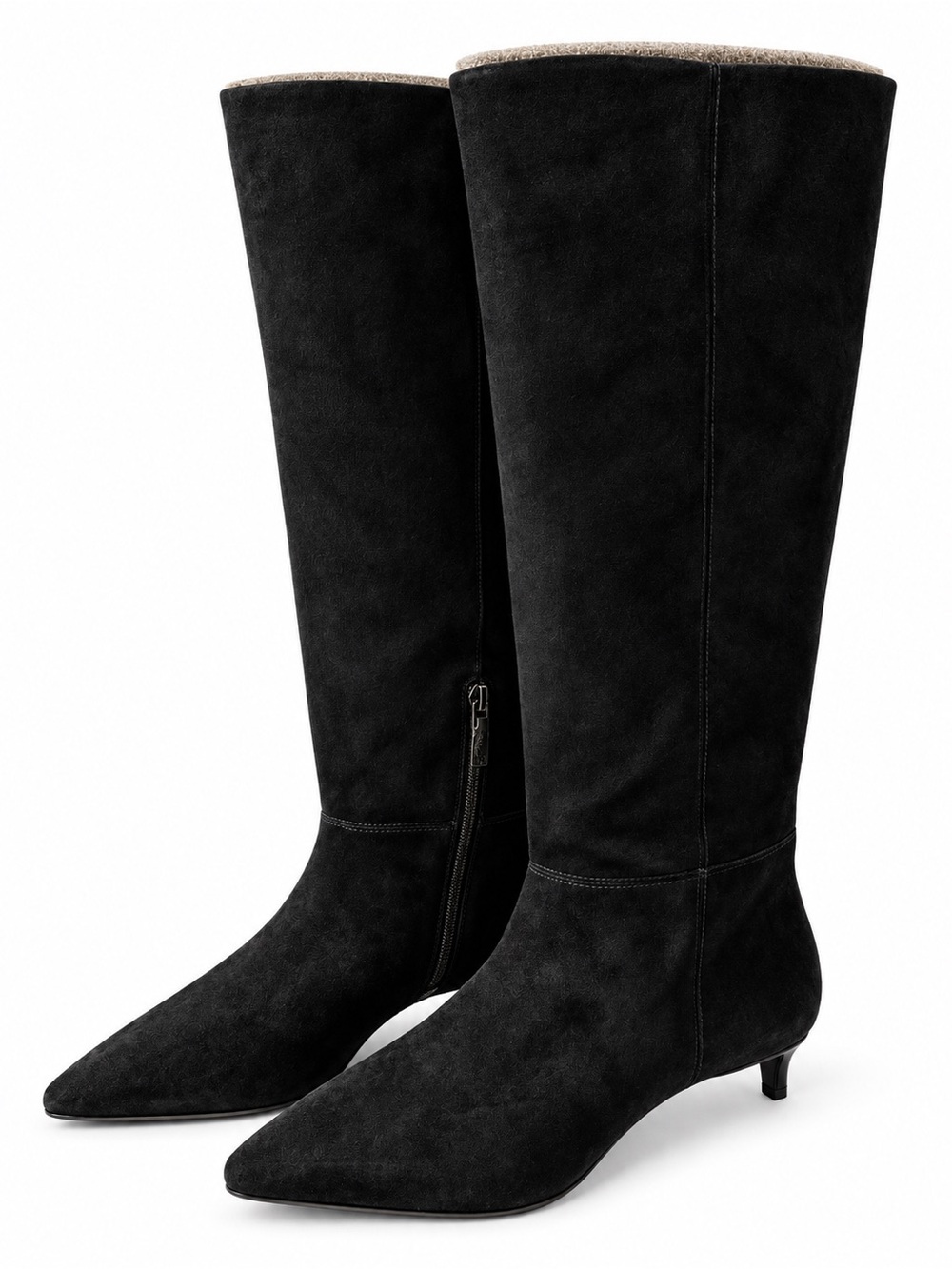 Cole Haan Go-To Janece Tall Suede Boots Black Women's 8B NWT $310
